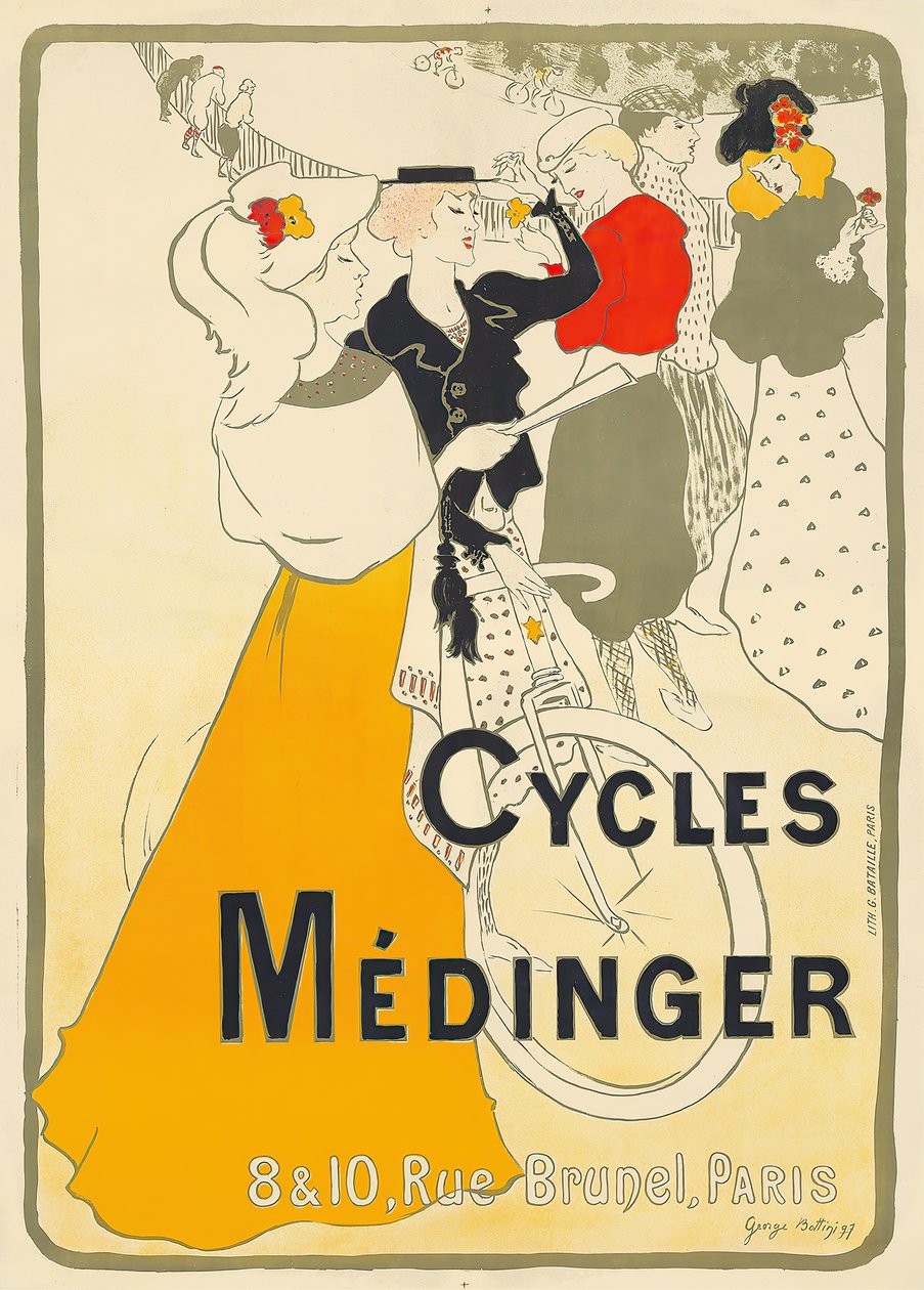 Cycles Médinger, 1897. de Georges Alfred Bottini
