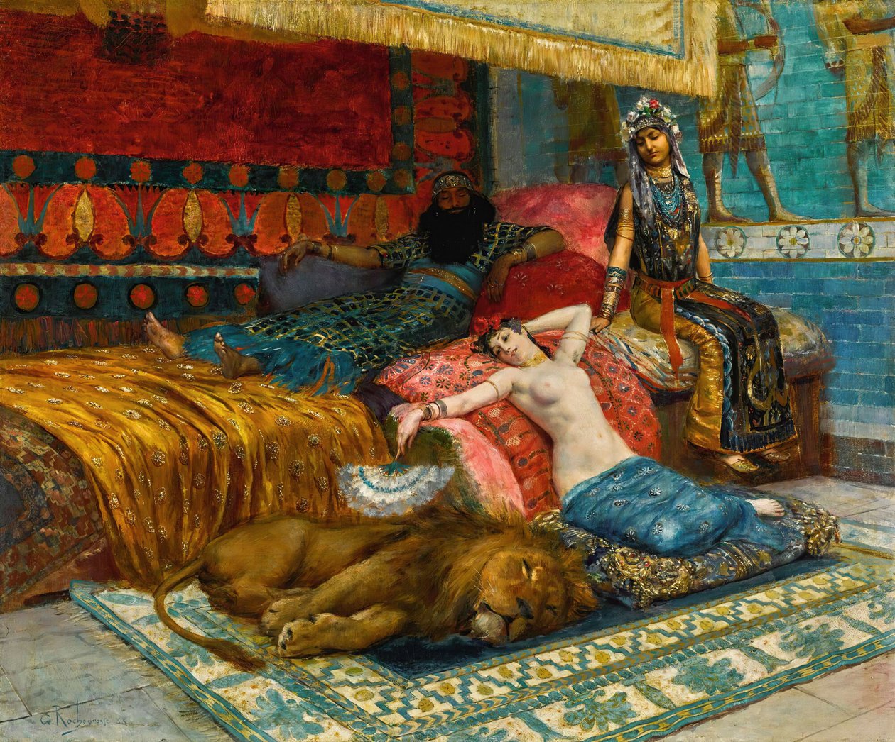 Momentos ociosos, 1888. de Georges Antoine Rochegrosse