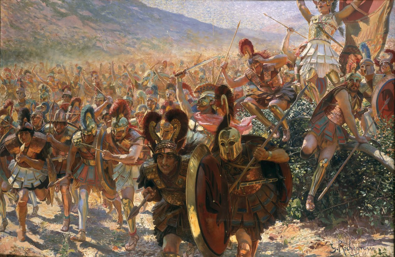 Os Heróis da Maratona, 1911. de Georges Antoine Rochegrosse
