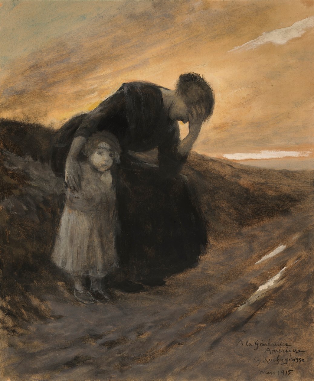 Refugiados de Georges Antoine Rochegrosse