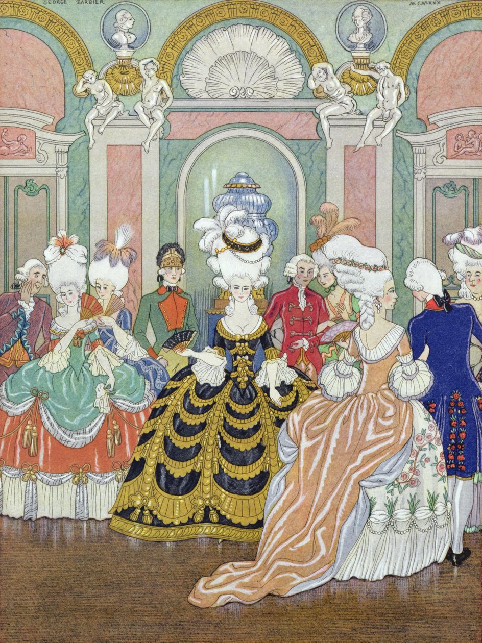 Cena de salão de baile, ilustração de 