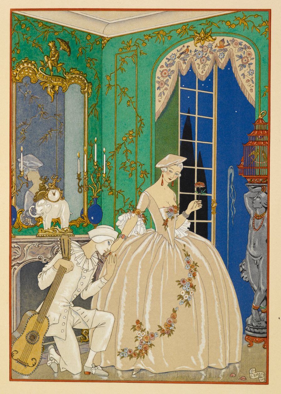 Ã Clyméne. Uma mulher e um músico. de Georges Barbier