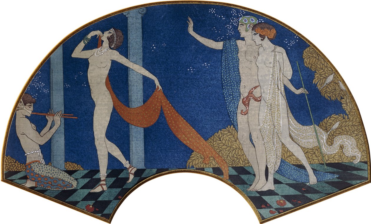 Figuras dançantes num terraço de Georges Barbier