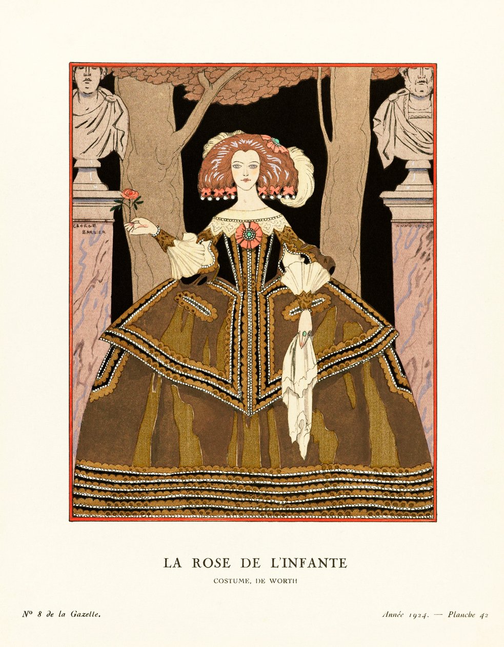 Ilustração da Gazette du Bon Ton de Georges Barbier