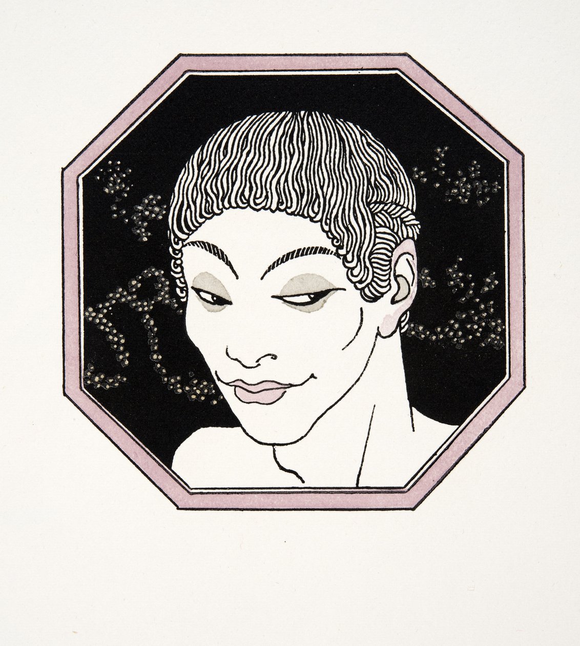 Le Tombeau des Naiades, ilustração de Les Chansons de Bilitis, de Pierre Louys, pub. 1922 (impressão a estêncil) de Georges Barbier