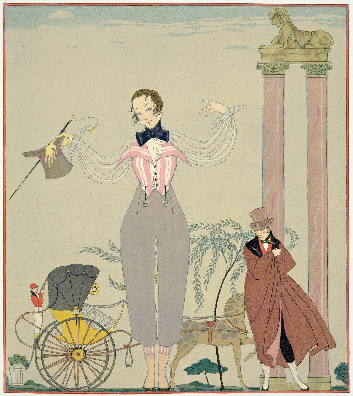 Rendez-vous (aguarela sobre papel) de Georges Barbier