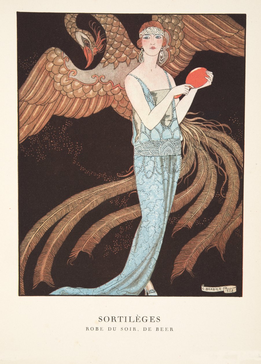 Sortilèges de uma Colecção de Placas de Moda de Georges Barbier