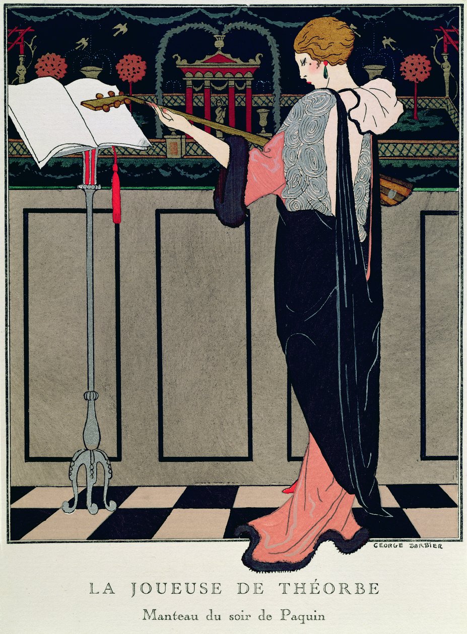 Roupas de verão para a noite da Art Gout Beaute de Georges Barbier
