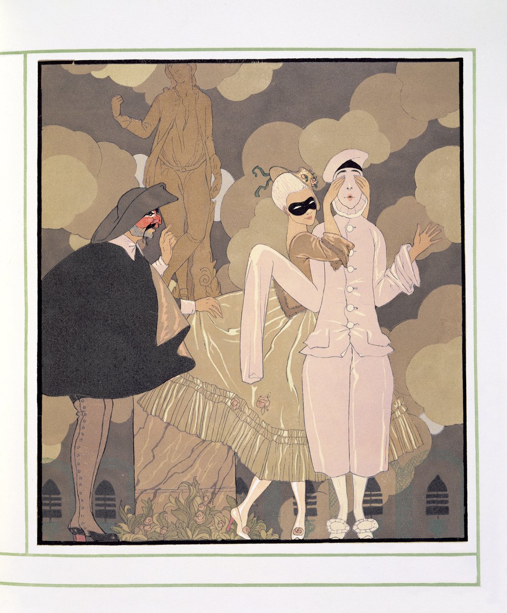 Surpresa (aguarela sobre papel) de Georges Barbier