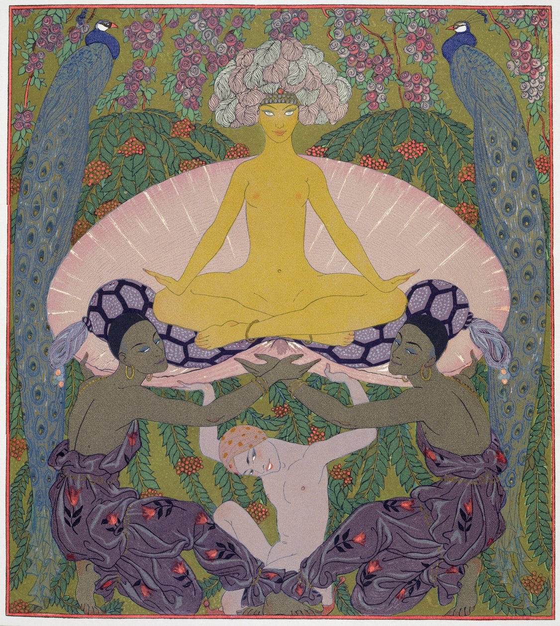 O Nascimento de Vênus (tinta e W/c no papel) (ver 133204) de Georges Barbier