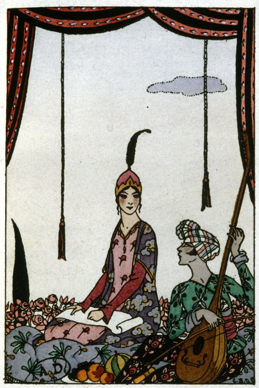 A rainha de Saba, c. 1920 (ilustração) de Georges Barbier