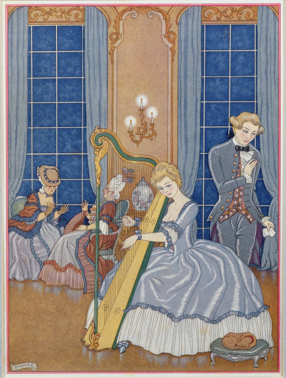 Valmont Seducing his Victim, ilustração de 