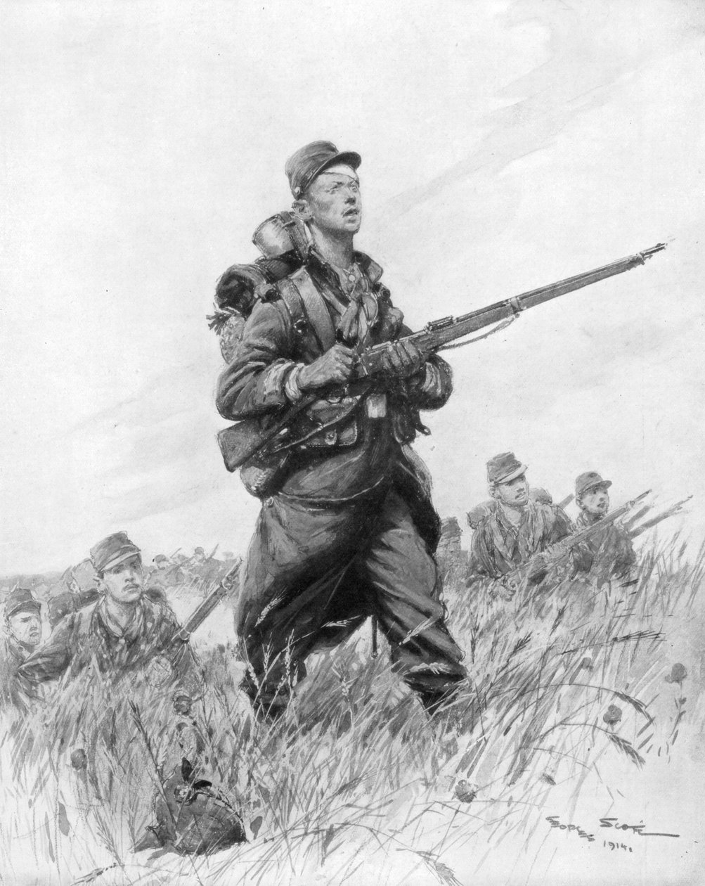 E agora ... Advance!, 1914, 1926. de Georges Bertin Scott