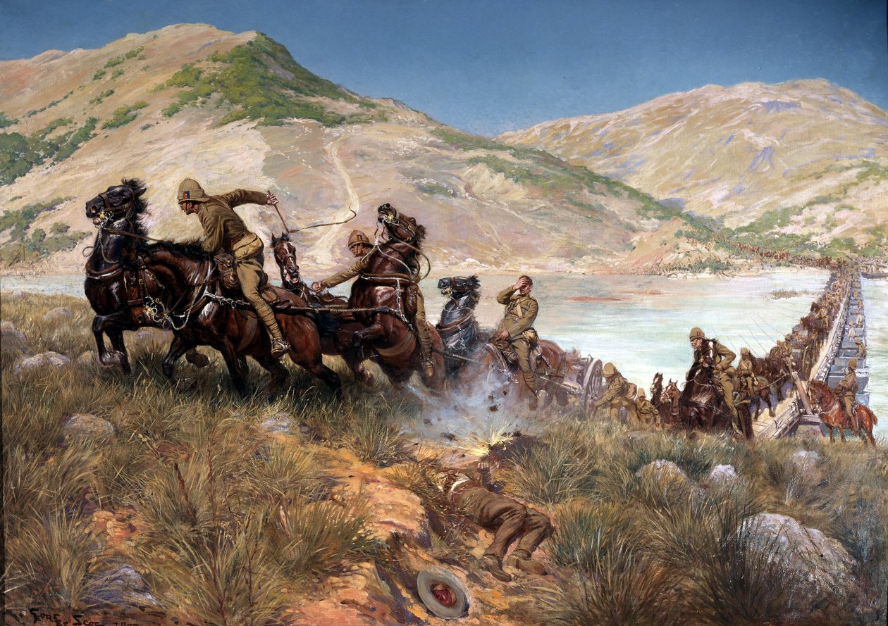 Travessia final de Buller pelo Tugela, fevereiro de 1900 de Georges Bertin Scott