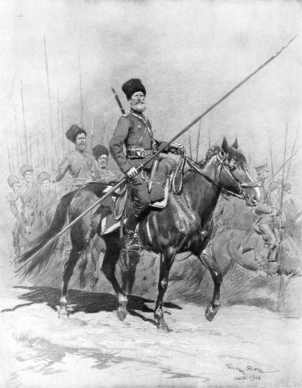 Cavalaria cossaca, 1914, 1926. de Georges Bertin Scott