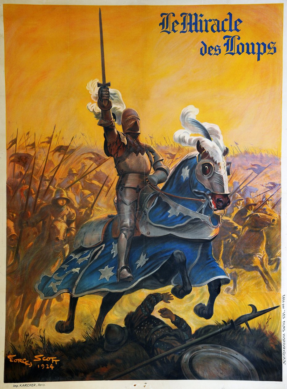 "O Milagre dos Lobos" 1924 (cartaz) de Georges Bertin Scott