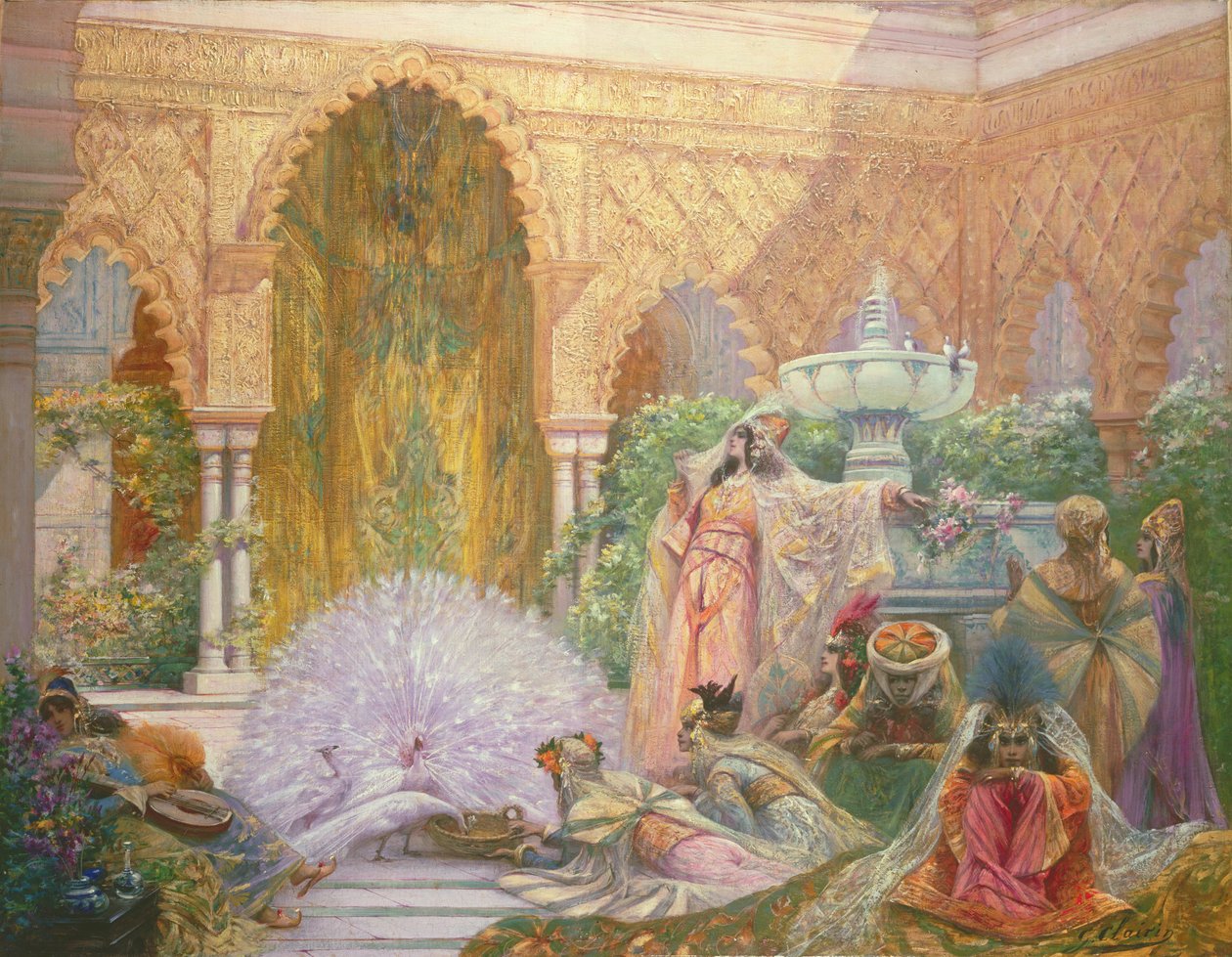 O jardim do pavão de Georges Clairin
