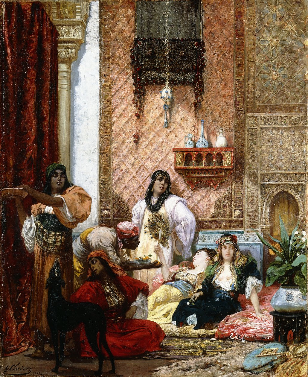 Os Favoritos do Sultão, 1875 de Georges Clairin