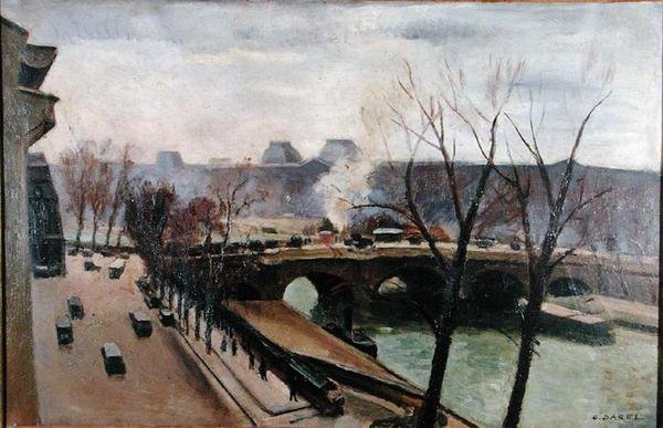 O Sena em Paris (óleo sobre tela) de Georges Darel