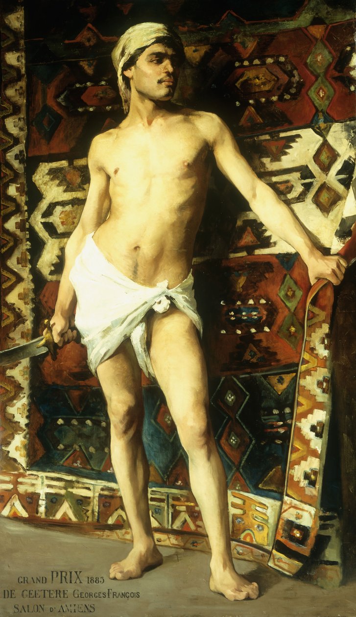 A guarda do harém, 1885 de Georges De Geetere