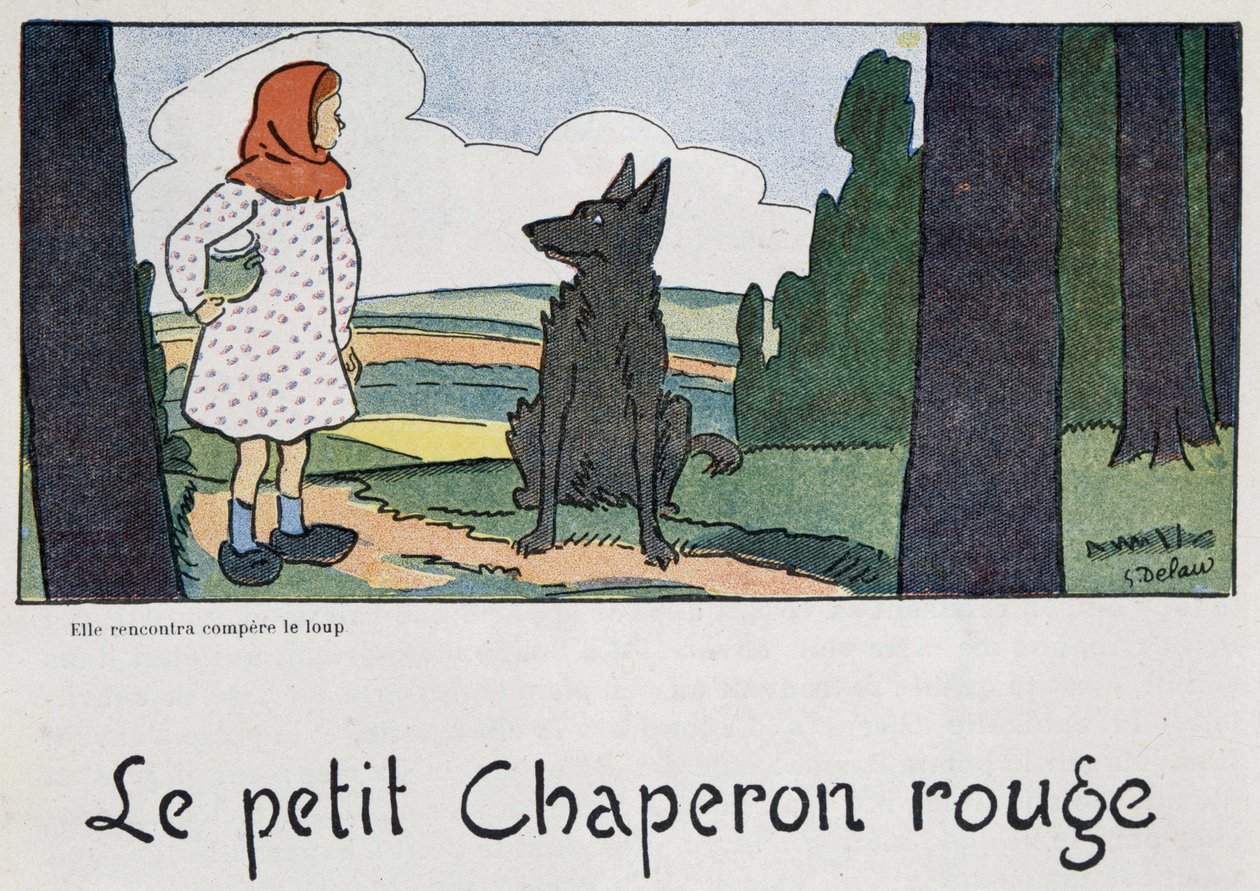 The Little Red Riding Hood - ill. por Georges Delaw, Ed. Spock de Georges Delaw
