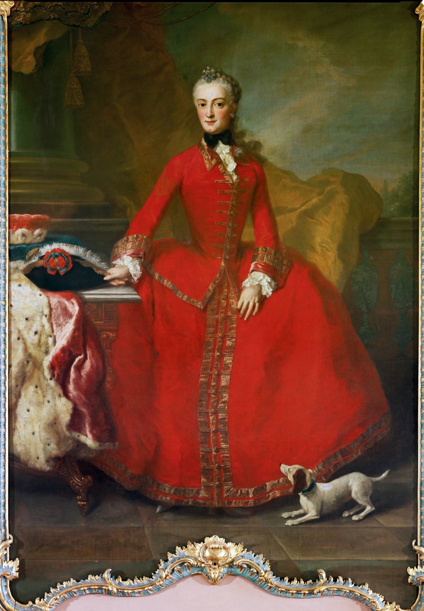 Maria Anna Sophie da Saxónia, esposa do Eleitor Maximiliano III da Baviera de Georges Desmarées