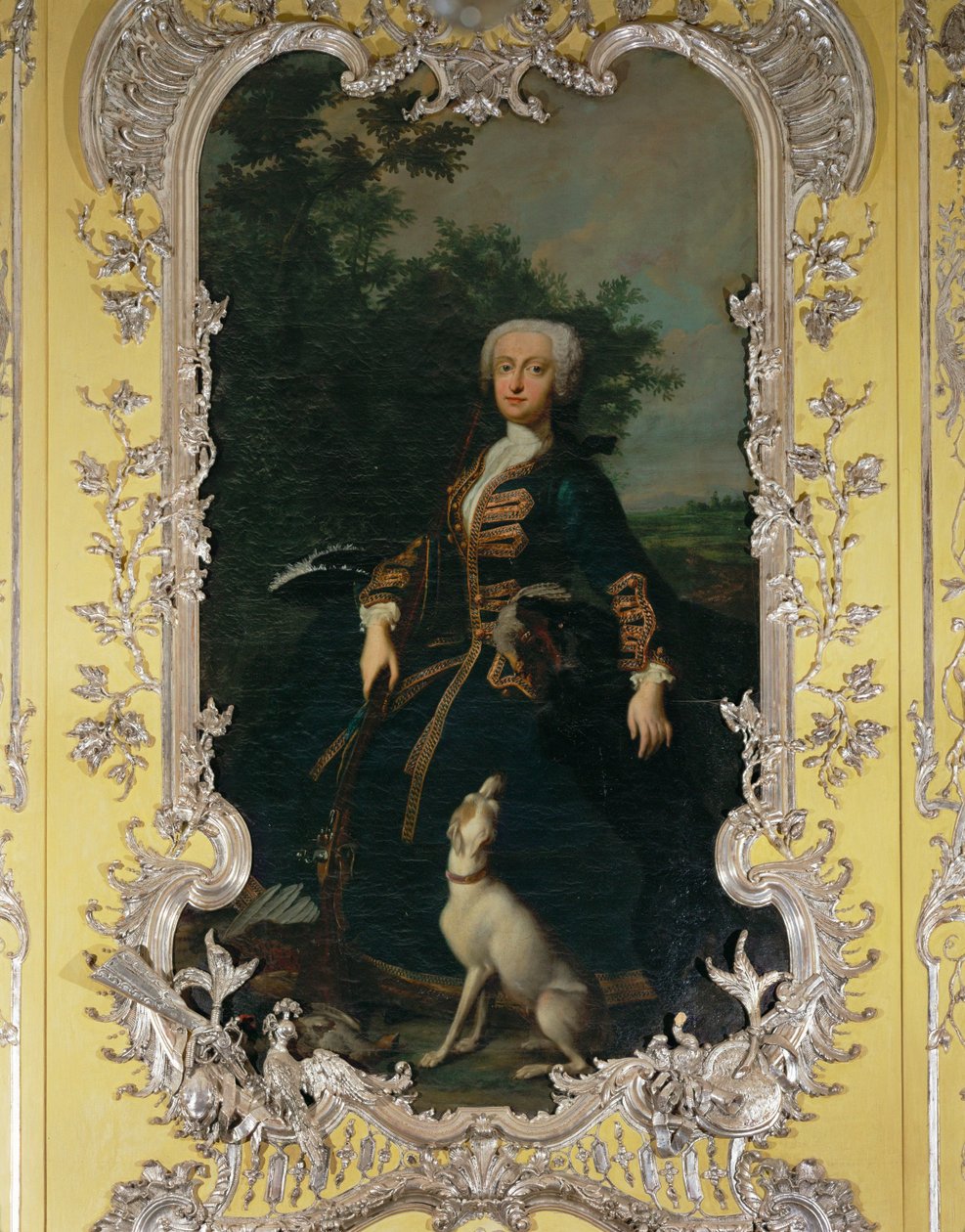 Retrato da arquiduquesa Maria Amália Josefa da Áustria, esposa do eleitor da Baviera Carl Albrecht ... de Georges Desmarées