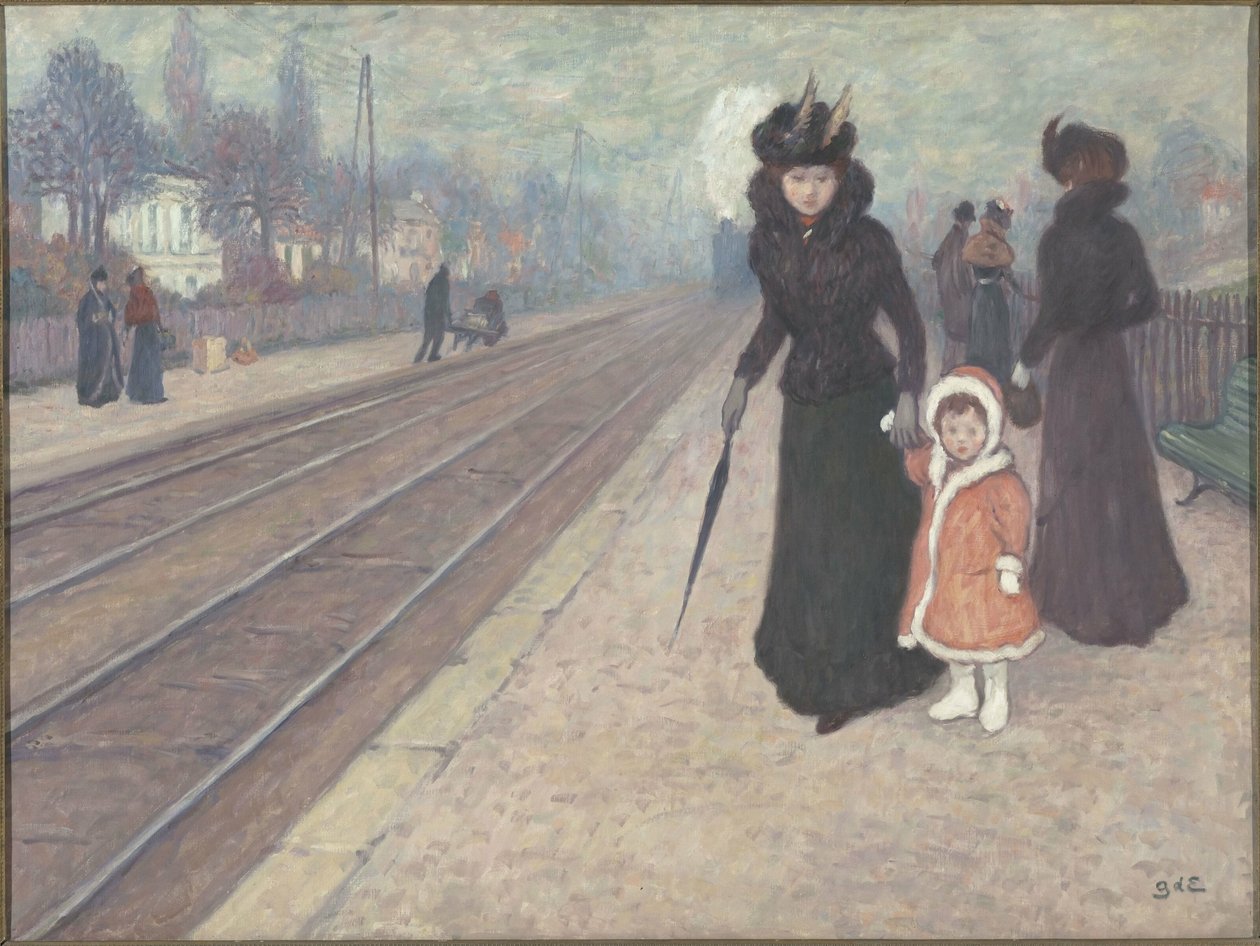 A Estação Suburbana, 1896-1897. de Georges Espagnat de