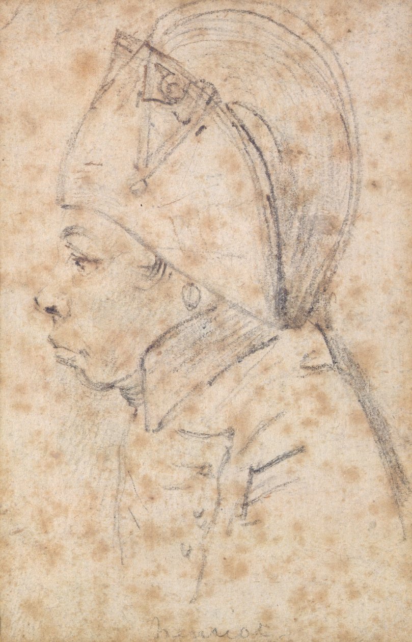 François Hanriot (1761-94) (lápis sobre papel) de Georges Francois Gabriel
