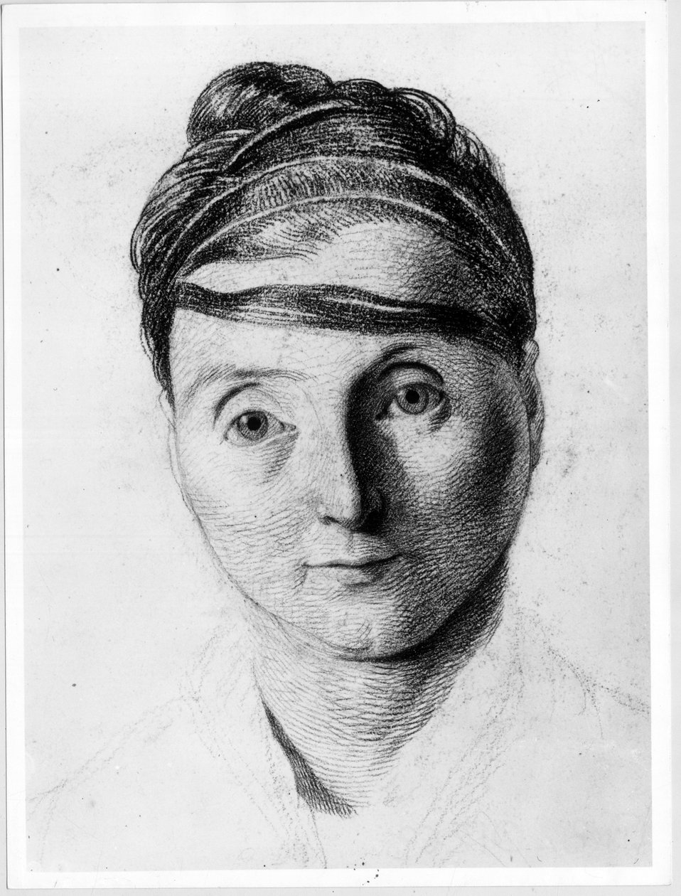Une couturiere proud, -in "Etude de la physiognomy des alienes", desenho de Gabriel de Georges Francois Gabriel