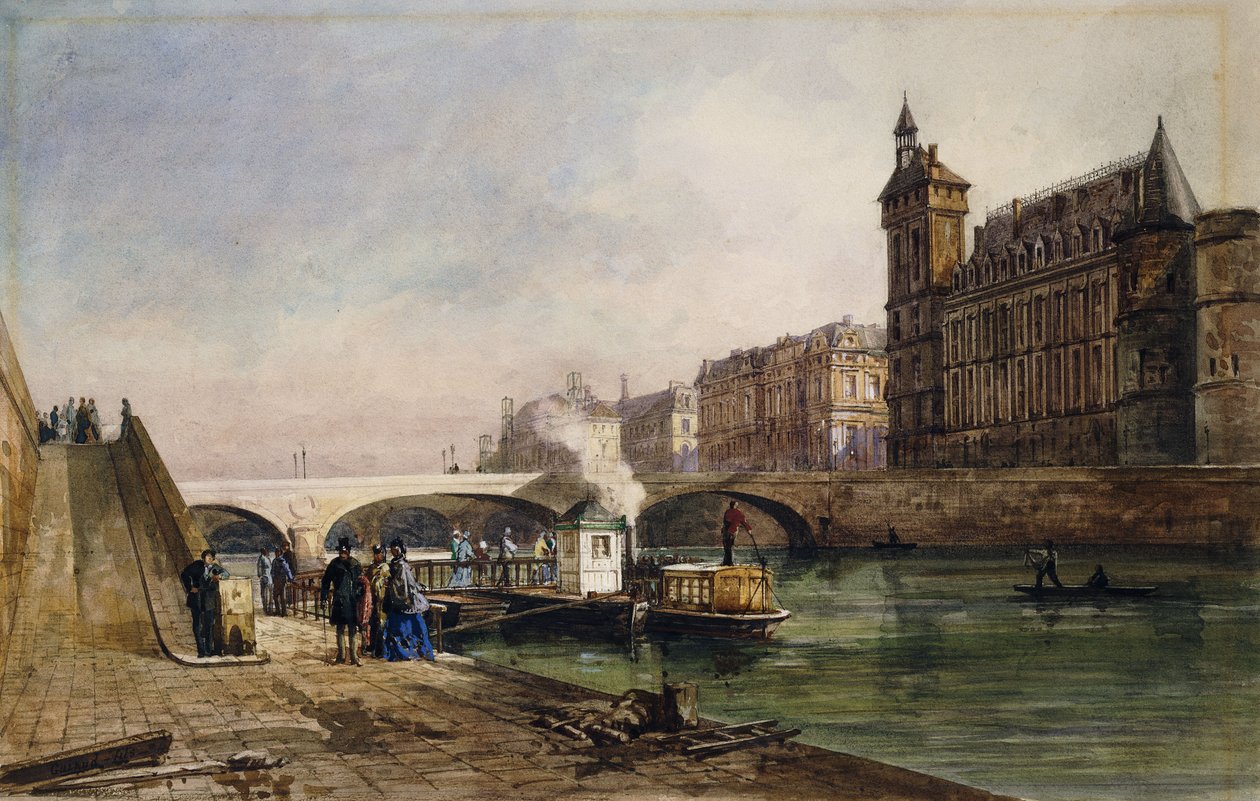 No Sena, Paris, de Georges Francois Guiaud