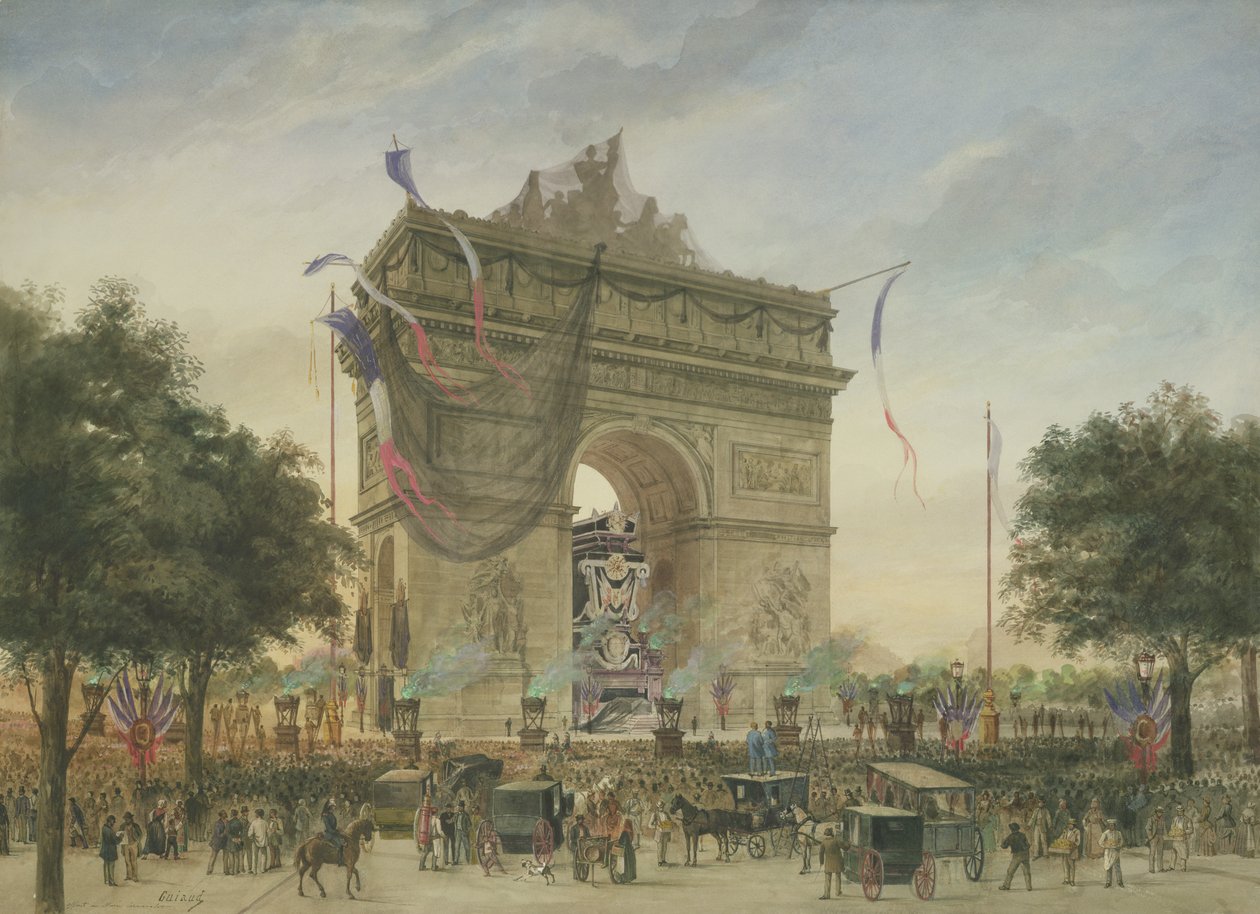 O Funeral de Victor Hugo (1802-85) 1885 de Georges Francois Guiaud