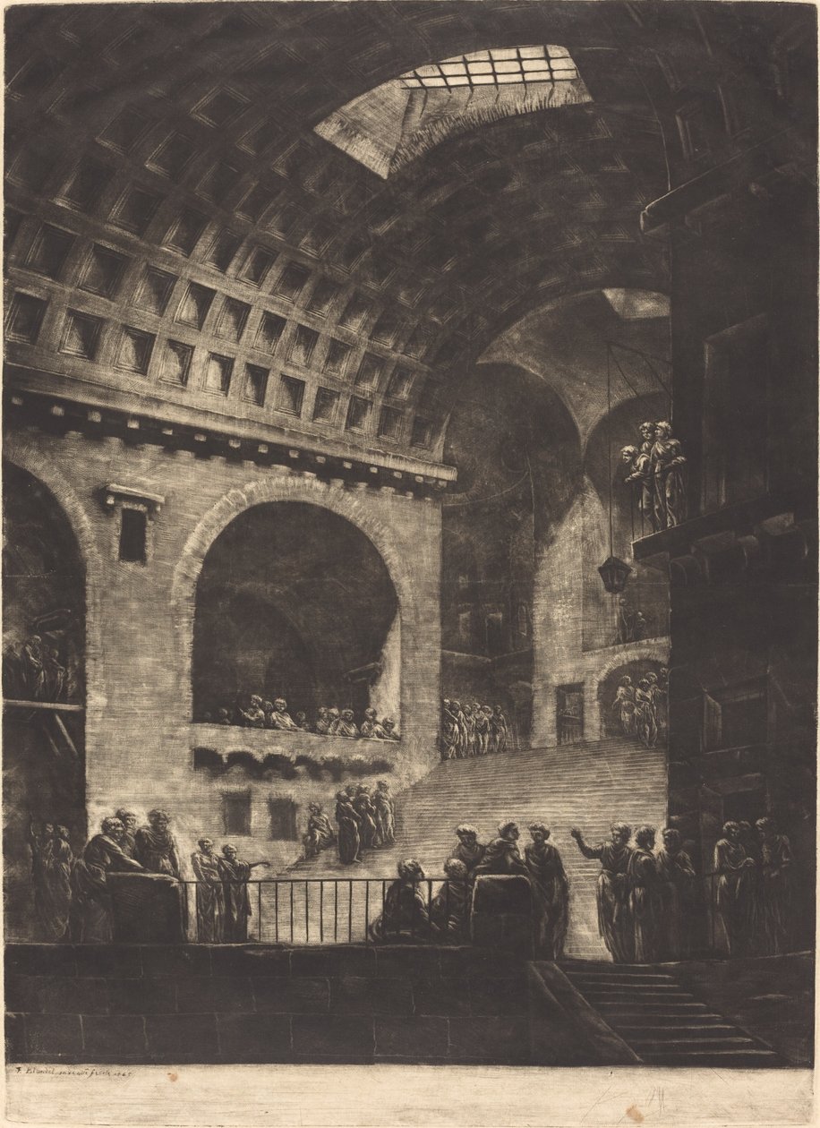 Visão de uma prisão de Georges François Blondel