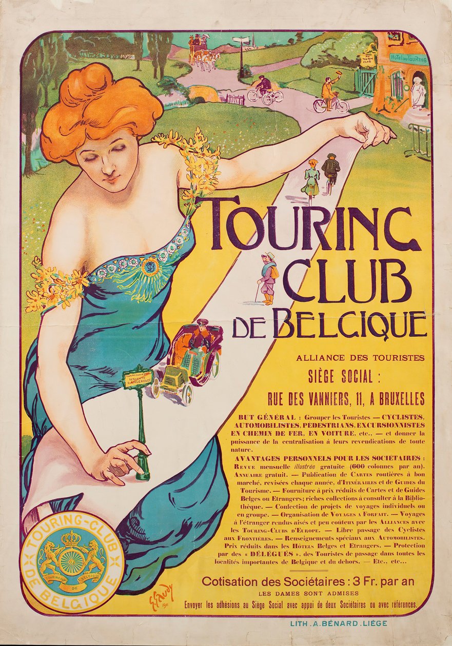 Clube de Turismo da Bélgica, 1901. de Georges Gaudy