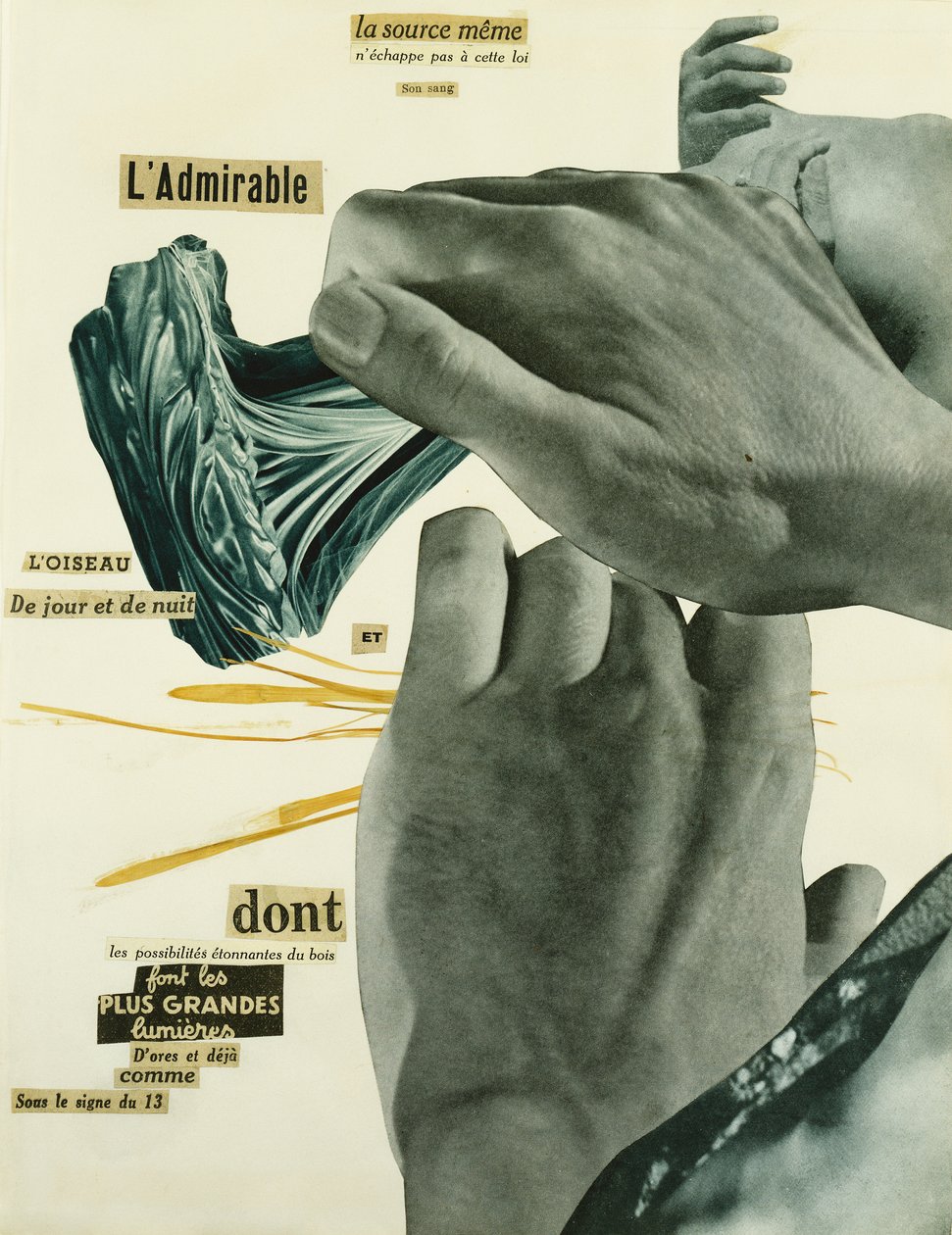 Poeme-Decoupage &39;para&39; La Septieme face du De &39; de Georges Hugnet