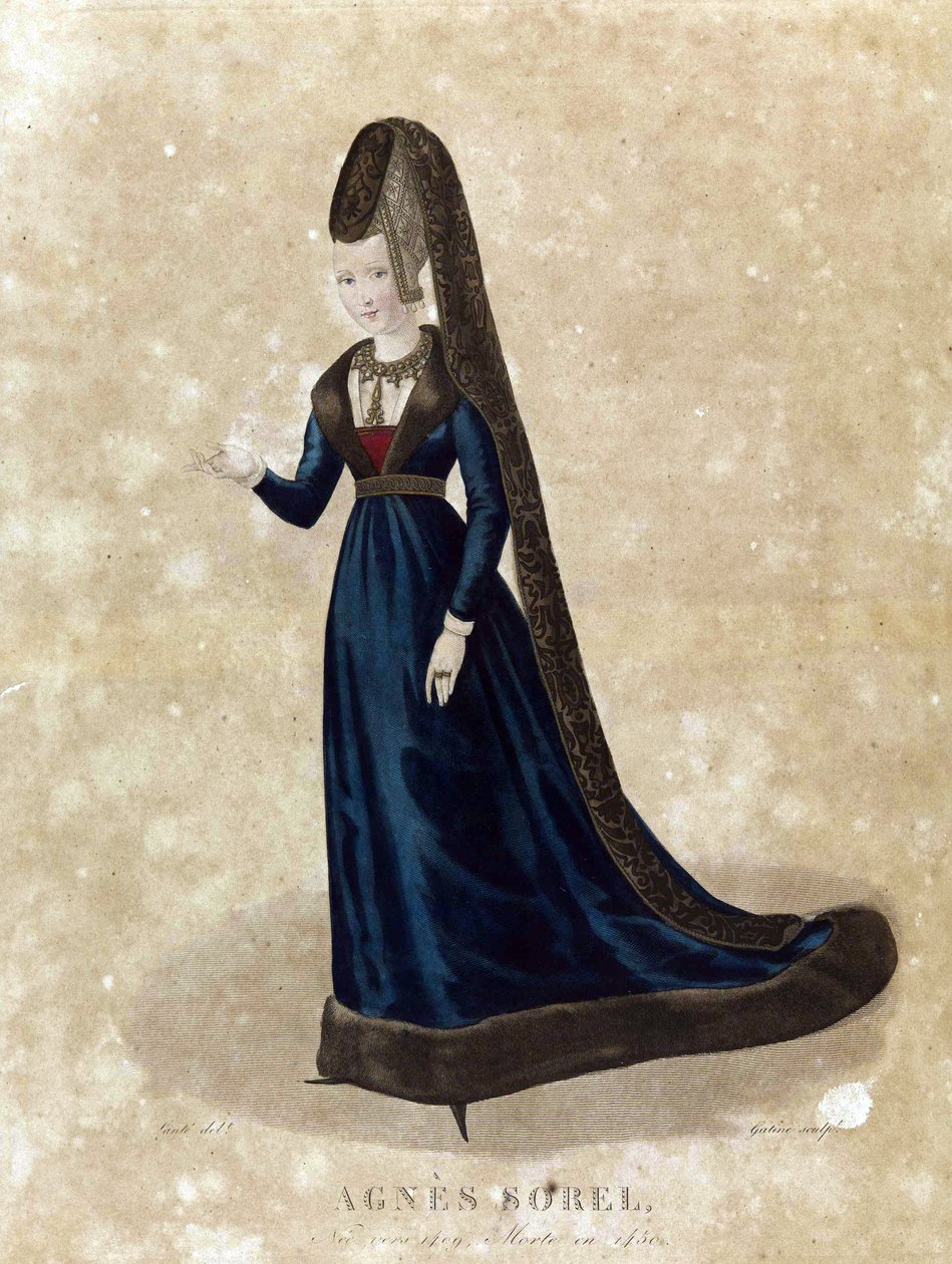 Agnes Sorel, final do século XVIII (litografia) de Georges Jacques Gatine