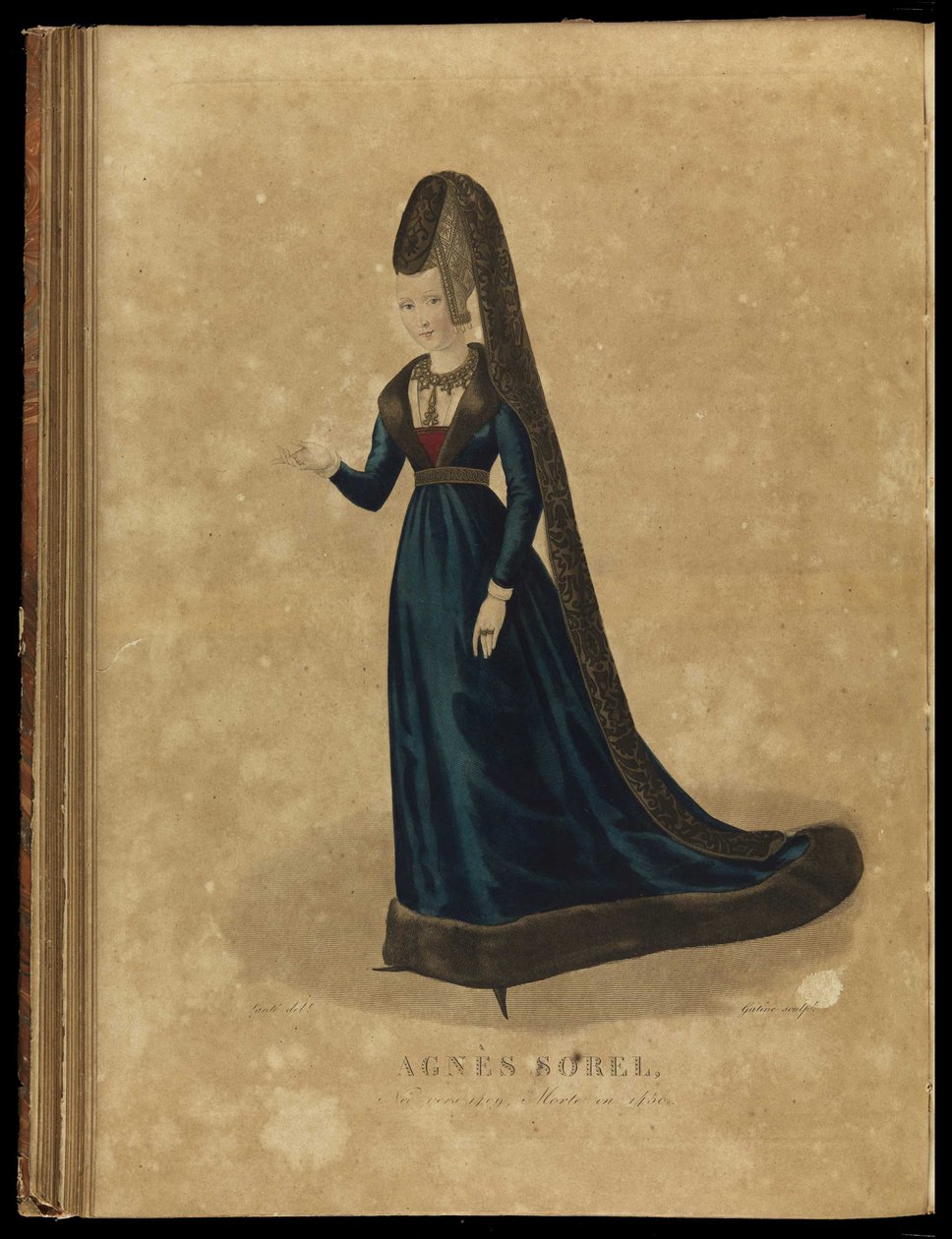 Agnès Sorel, final do século XVIII. de Georges Jacques Gatine