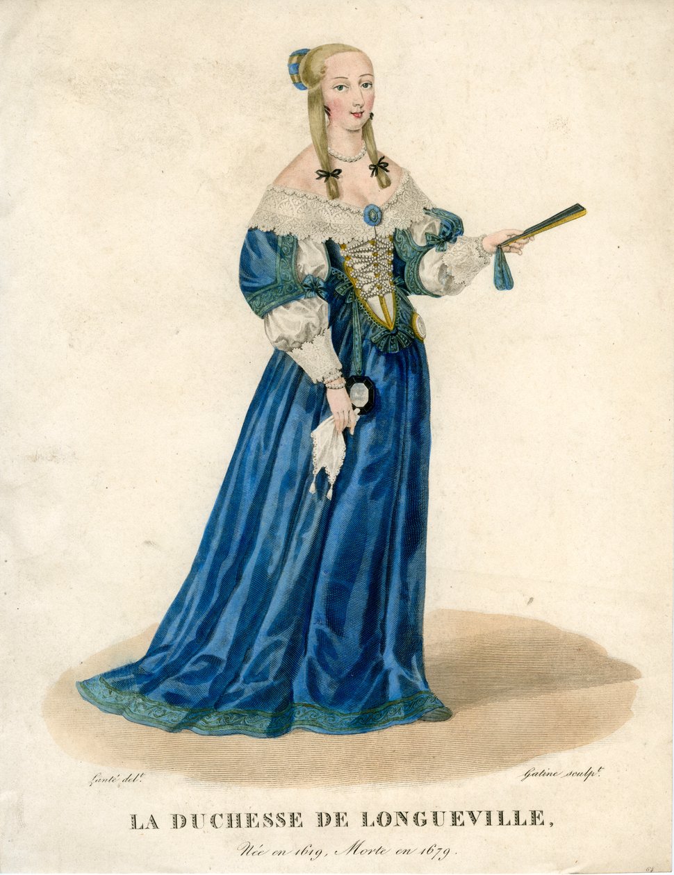 Anne Genevieve de Bourbon-Conde, Duquesa de Longueville, Anne de Bretagne, início do século XIX. de Georges Jacques Gatine