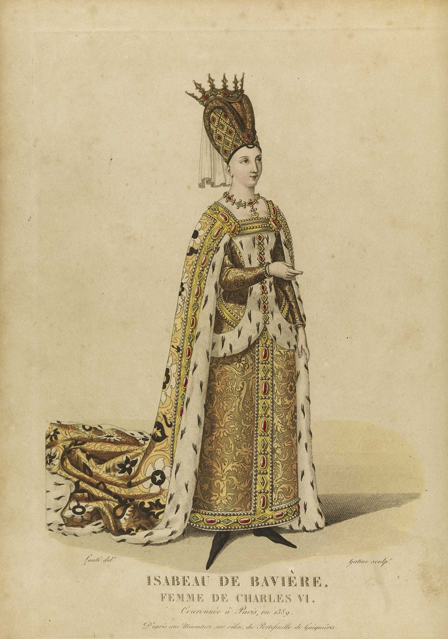 Isabel de Baviere, Rainha da França (Isabelle de Baviere, ou de Wittelsbach Ingolstadt de Georges Jacques Gatine