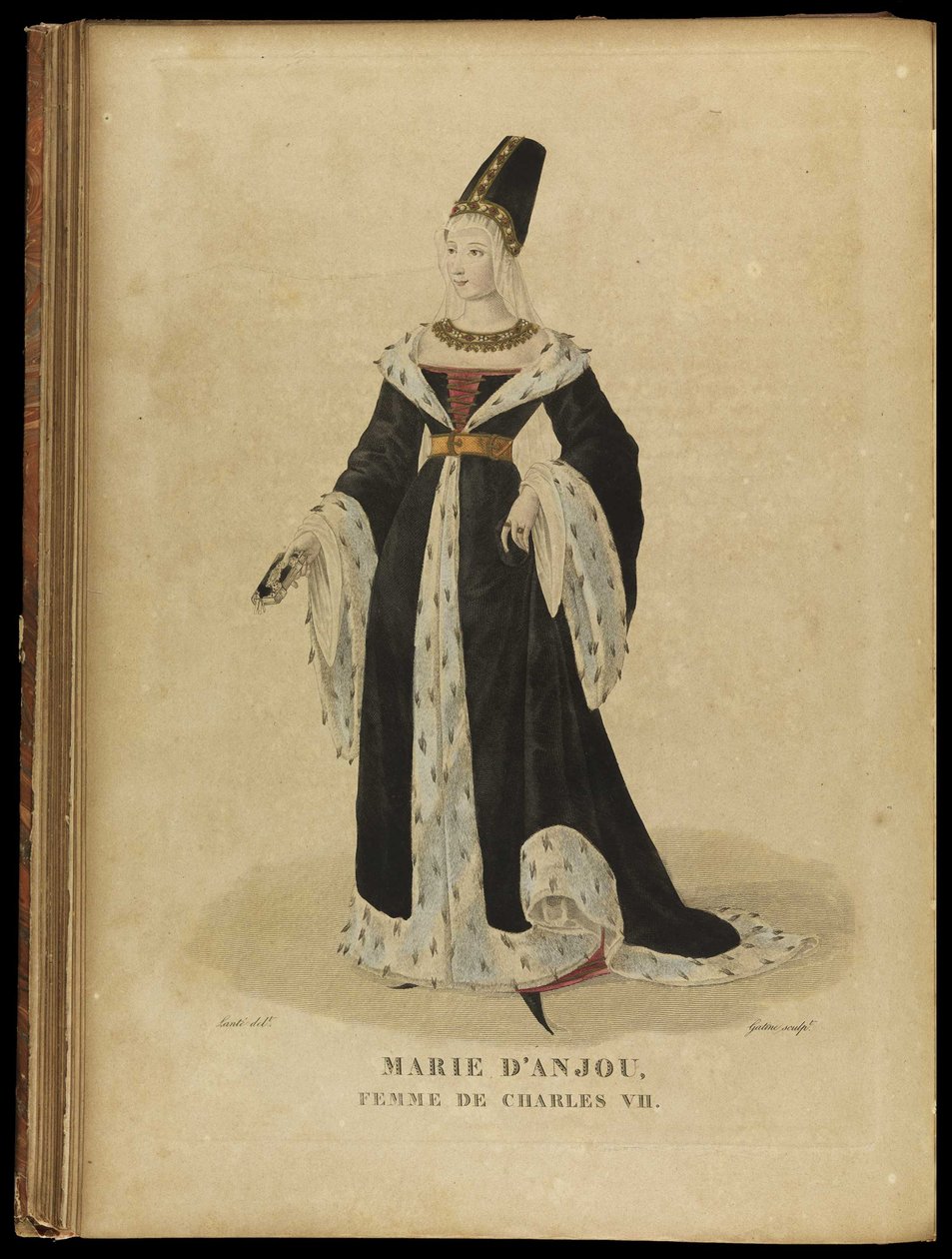 Maria de Anjou, rainha da França, final do século XVIII. de Georges Jacques Gatine