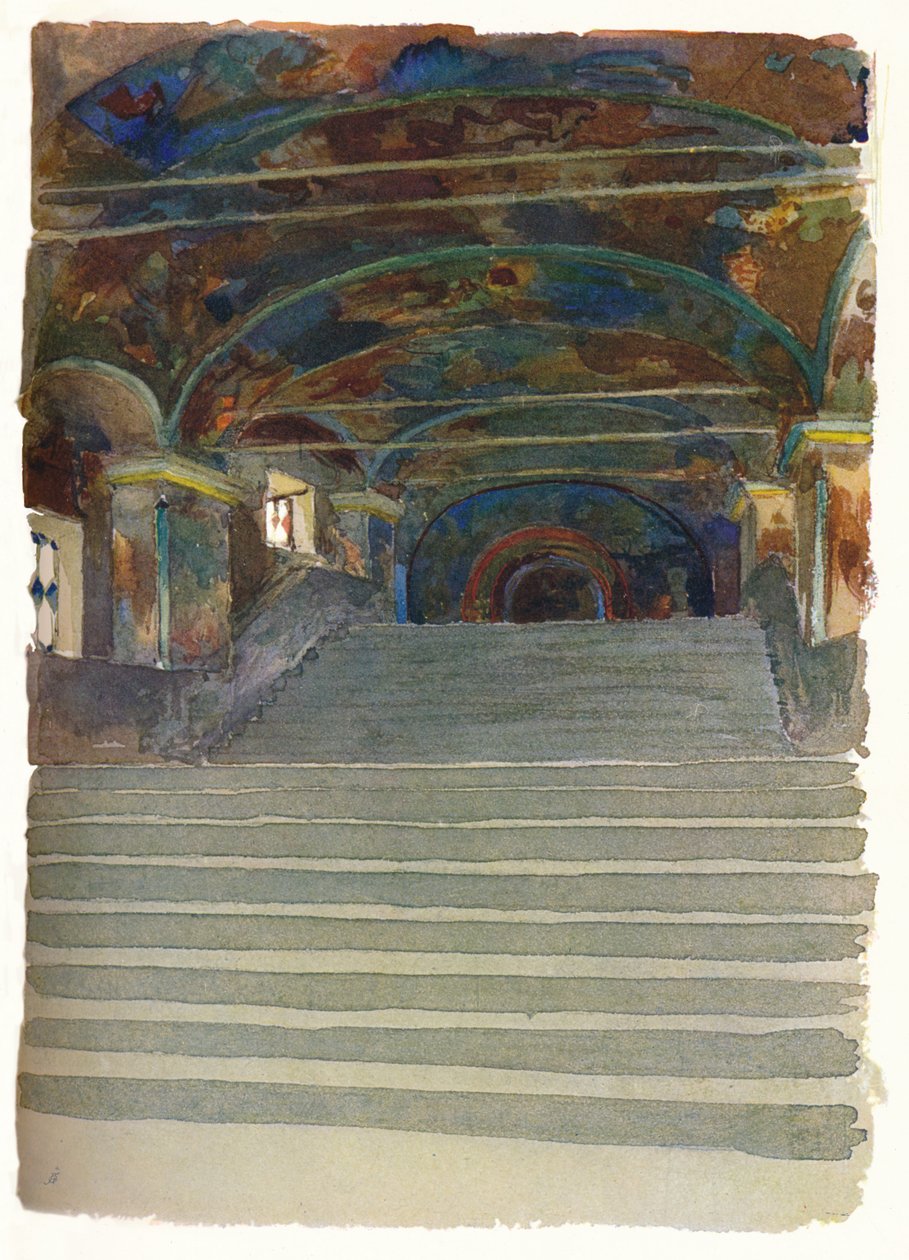 Entrada da Igreja de Elias, o Profeta, Yaroslav, c1900, 1905 de Georges Kossiakoff