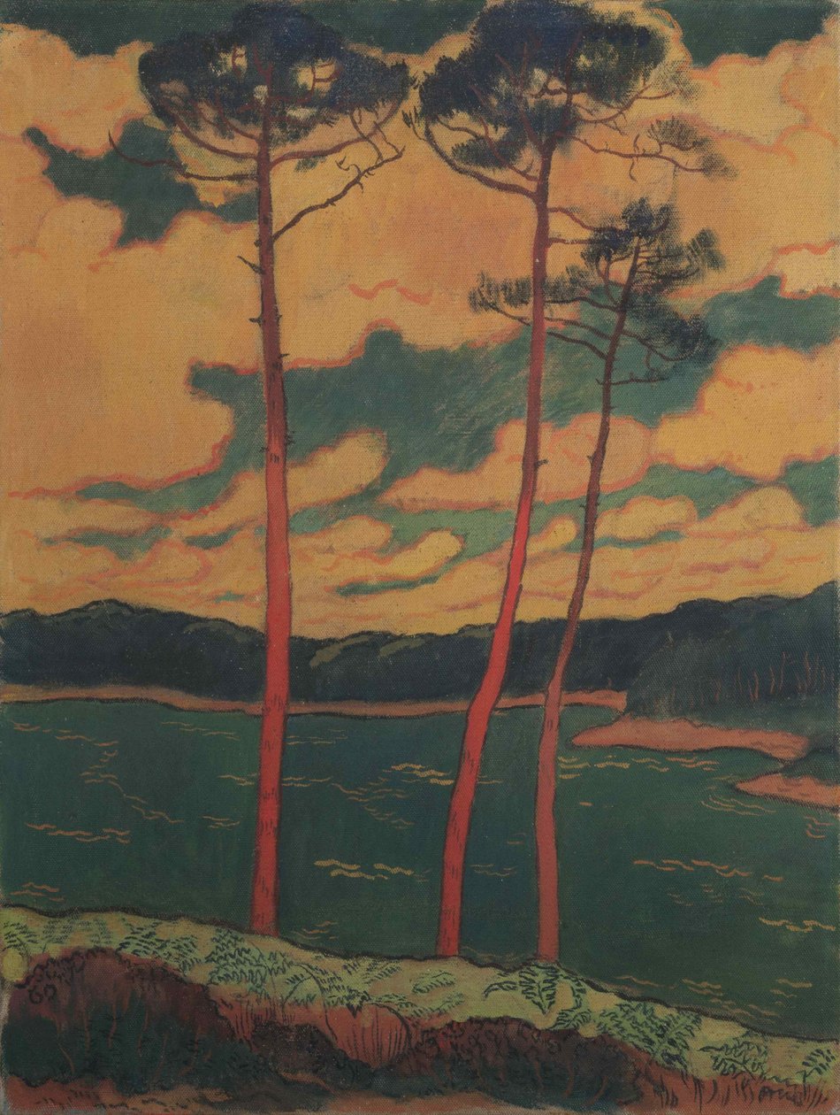 Pinheiros vermelhos, 1888. de Georges Lacombe