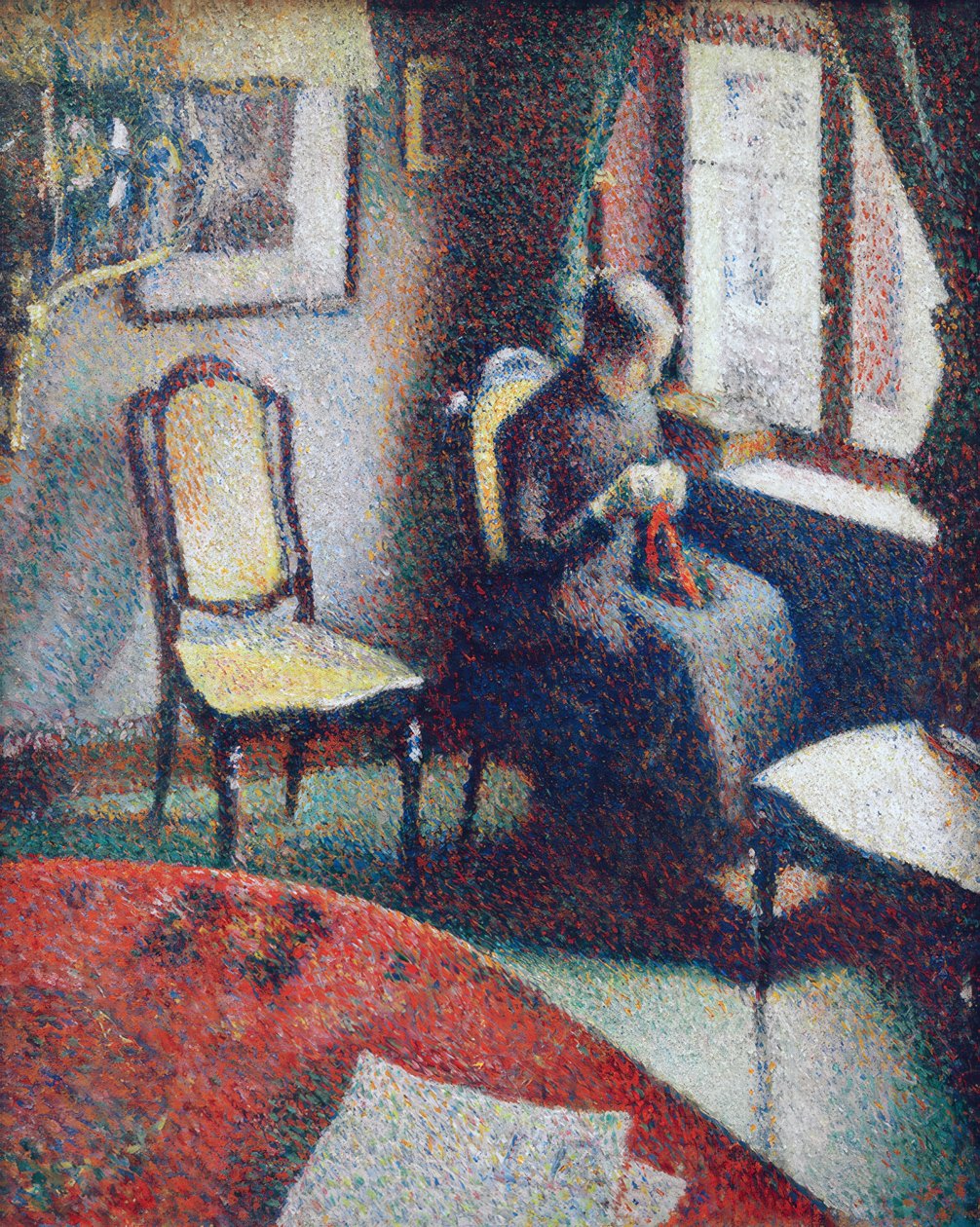 Mulher a coser à janela de Georges Lemmen