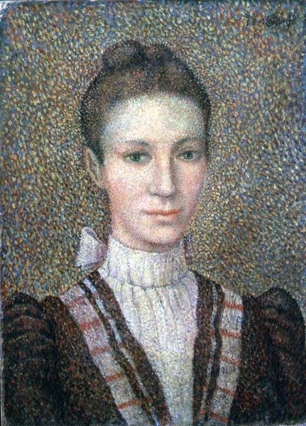 Cabeça e Ombros de uma Menina de Georges Lemmen