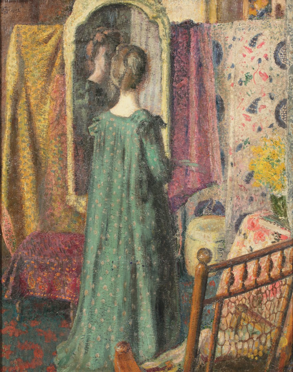 Senhora em frente a um espelho de Georges Lemmen