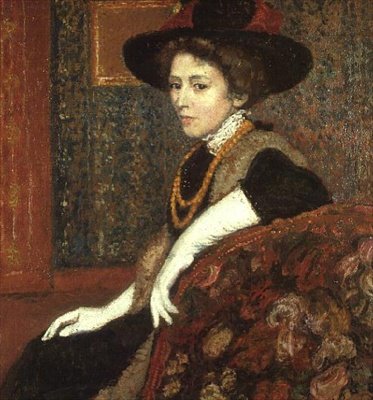 Retrato da Esposa do Artista de Georges Lemmen