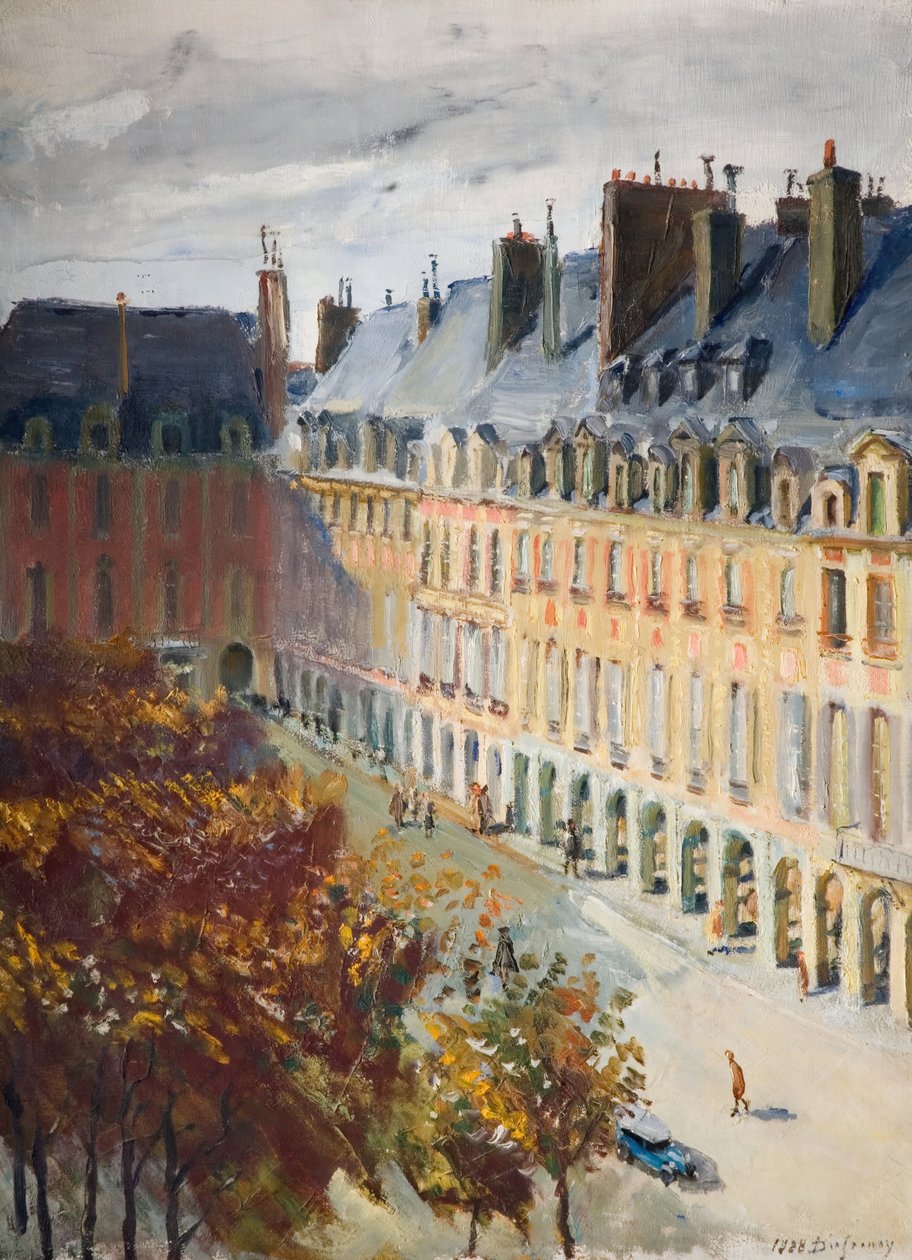 Praça Des Vosges, 1928. de Georges Leon Dufrenoy