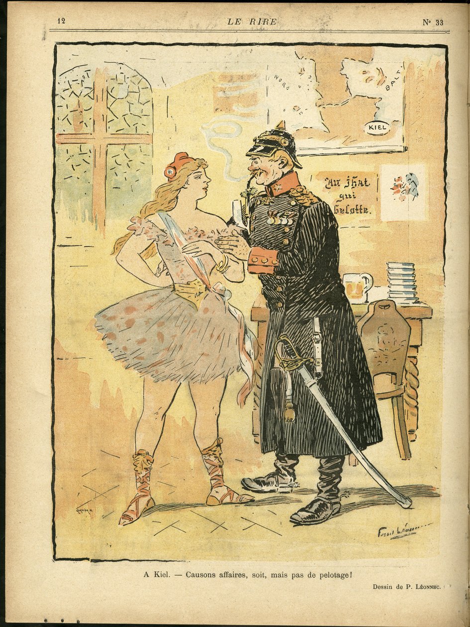 Ilustração de Georges Leonnec (1881-1940) em Le Rire de Georges Leonnec