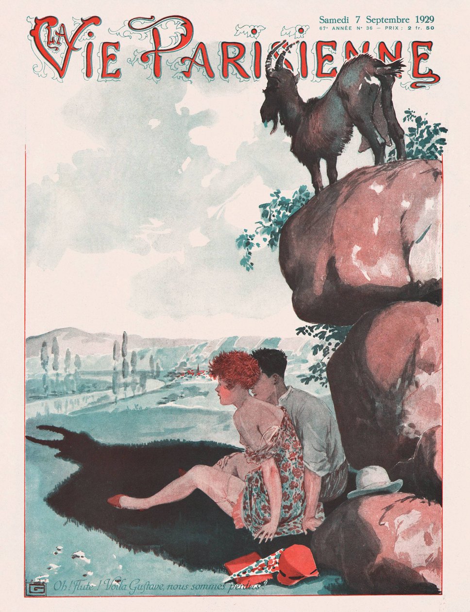 A capa da revista Parisian Life, 1929 de Georges Leonnec