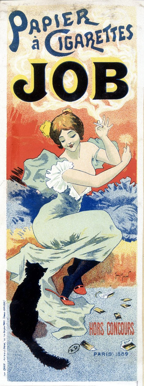 Cartaz de papel de cigarro "Job" de Georges Meunier de Georges Meunier